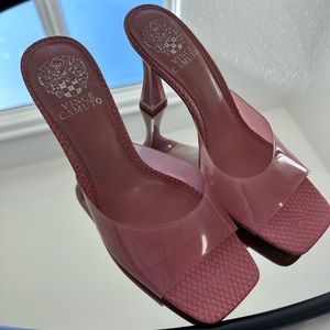 Vince Camuto Pink Heel Sandals Like New